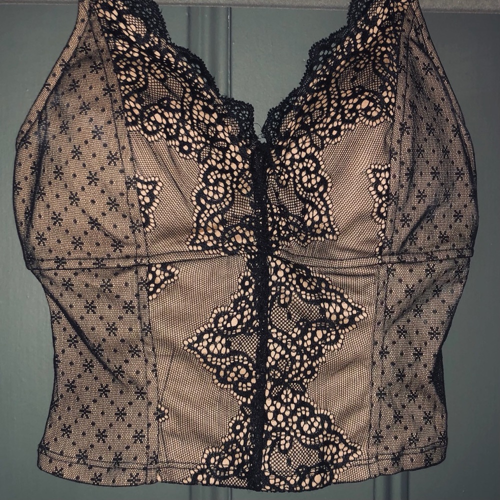 Black lace top